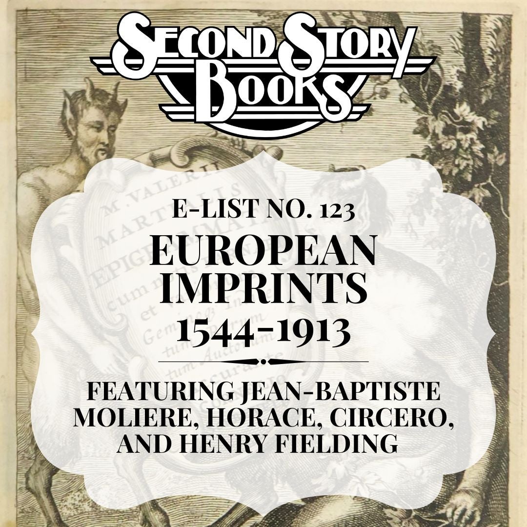E-List #123: European Imprints 1544 - 1913