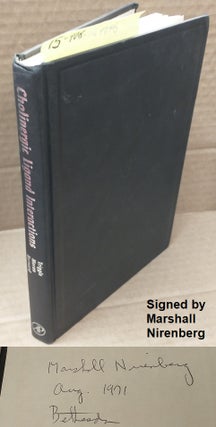 1164046 Cholinergic Ligand Interactions [SIGNED BY MARSHALL NIRENBERG]. D. J. Triggle, E. A....