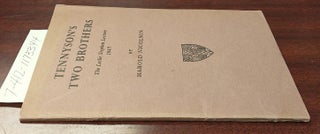 1173344 TENNYSON'S TWO BROTHERS The LESLIE STEPHEN LECTURE. Harold Nicolson