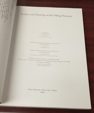 CATALOGUE OF SESSHU AND PAINTING OF THE MING DYNASTY.