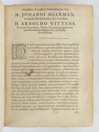 ANTIQUITATUM ROMANARUM CORPUS ABSOLUTISSIMUM, CUM NOTIS DOCTISSIMIS AC LOCUPLETISSIMIS [I. DE PRISCIS ROMAN. GENTIBUS AC FAMILIIS. II. DE TRIBUBUS ROM.. XXXV. RUSTICIS ATQUE URBANIS. III. DE LUDIS FESTISQUE ROM. EX KALENDARIO VETERE. CUM INDICE LOCUP