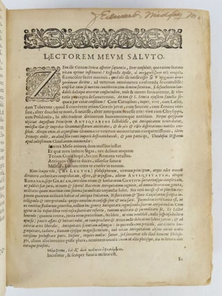 ANTIQUITATUM ROMANARUM CORPUS ABSOLUTISSIMUM, CUM NOTIS DOCTISSIMIS AC LOCUPLETISSIMIS [I. DE PRISCIS ROMAN. GENTIBUS AC FAMILIIS. II. DE TRIBUBUS ROM.. XXXV. RUSTICIS ATQUE URBANIS. III. DE LUDIS FESTISQUE ROM. EX KALENDARIO VETERE. CUM INDICE LOCUP