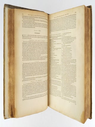 ANTIQUITATUM ROMANARUM CORPUS ABSOLUTISSIMUM, CUM NOTIS DOCTISSIMIS AC LOCUPLETISSIMIS [I. DE PRISCIS ROMAN. GENTIBUS AC FAMILIIS. II. DE TRIBUBUS ROM.. XXXV. RUSTICIS ATQUE URBANIS. III. DE LUDIS FESTISQUE ROM. EX KALENDARIO VETERE. CUM INDICE LOCUP