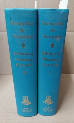 1218570 BIBLIOTECA MARITIMA ESPANOLA. I and II. OBRA POSTUMA. 2 volumes. Fernandez de Navarrete