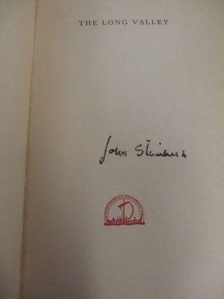 1244190 THE LONG VALLEY [SIGNED]. John Steinbeck