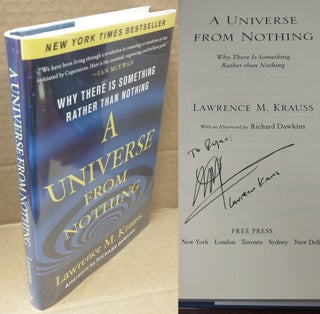 1259223 A UNIVERSE FROM NOTHING [SIGNED]. Lawrence M. Kraus