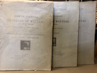 1259580 Jean De Jullienne et les Graveurs de Watteau Au XVIIIe Siècle [Three Volume Set] Vol 1....