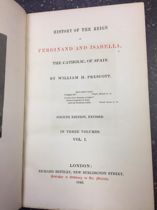 WORKS OF WILLIAM H PRESCOTT [15 Volume Set]