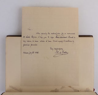 WERNER. A TRAGEDY. [With letter from W.C. Macready and forged letter signed J.W. de Goethe]