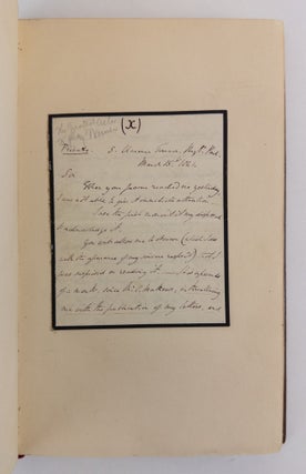 WERNER. A TRAGEDY. [With letter from W.C. Macready and forged letter signed J.W. de Goethe]