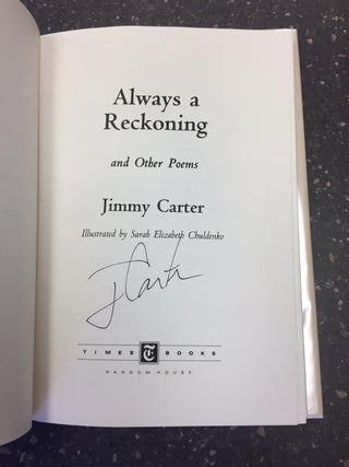 ALWAYS A RECKONING AND OTHER POEMS [SIGNED]