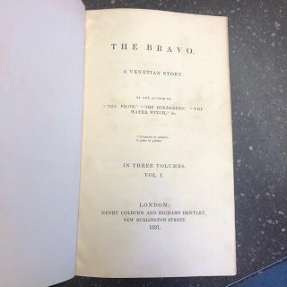 THE BRAVO. A VENETIAN STORY [COMPLETE IN THREE VOLUMES]