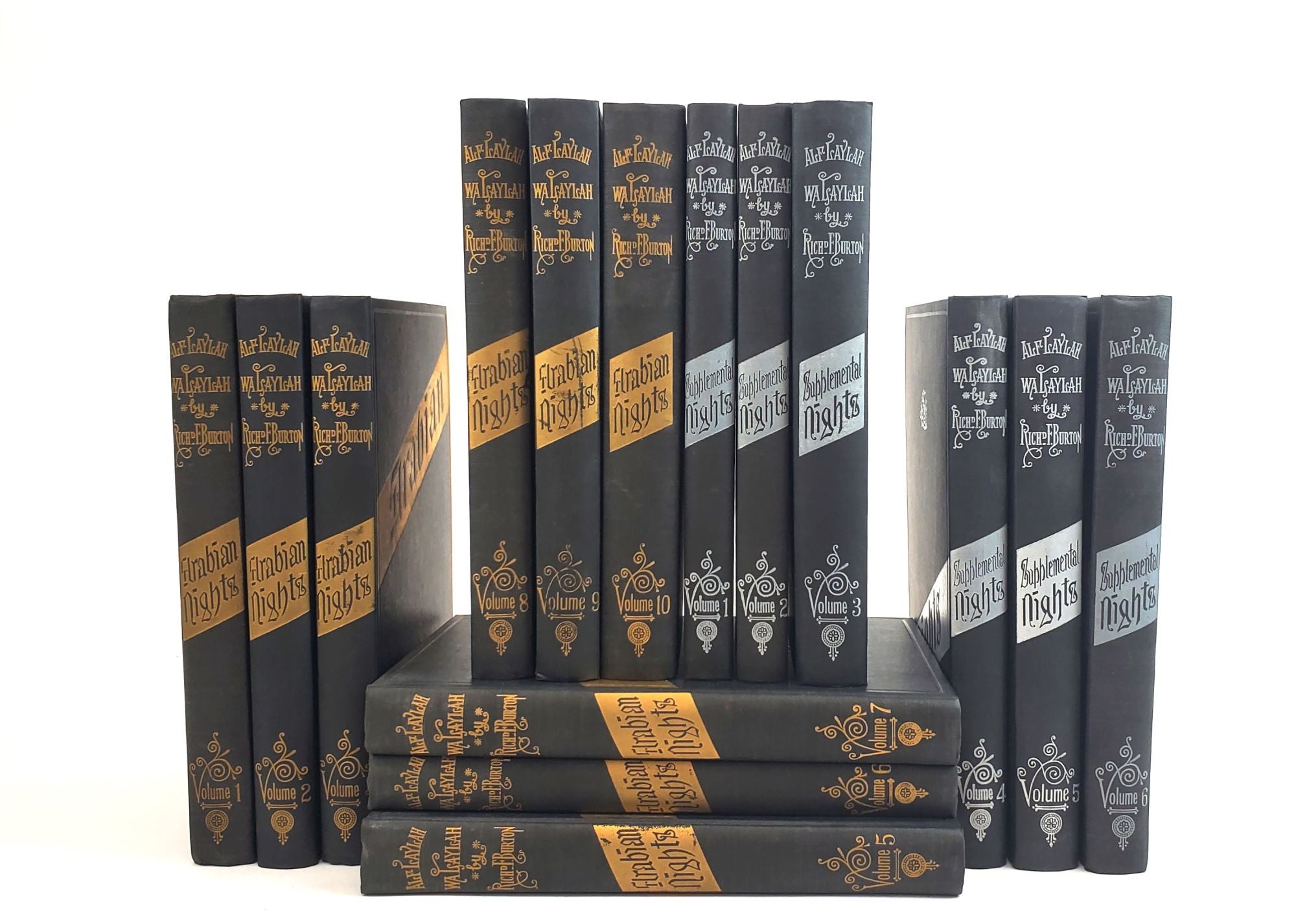1269935 SUPPLEMENTAL NIGHTS [SIX VOLUMES] [TOGETHER WITH] THE BOOK OF THE THOUSAND AND ONE NIGHTS WITH NOTES ANTHROPOLOGICAL AND EXPLANATORY. [NINE VOLUMES] [FIFTEEN VOLUMES TOTAL]. Richard F. Burton.
