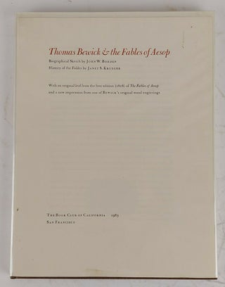 1278149 THOMAS BEWICK & THE FABLES OF AESOP. John W. Borden, Janet S. Krueger