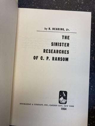 The Sinister Researches of C.P. Ransom