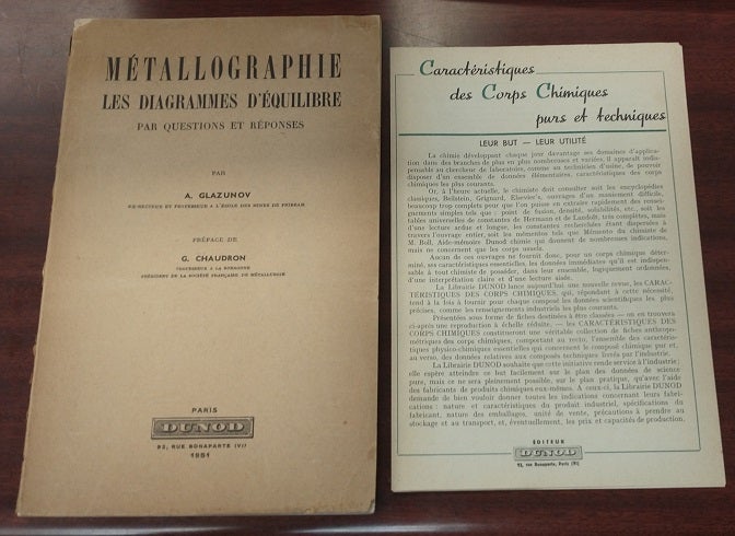 1291672 Metallographie les Diagrammes d'Equilibre par Questions et Reponses. A. Glazunov, G. Chaudron.