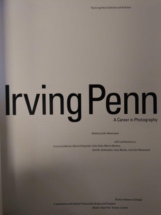 IRVING PENN: A CAREER IN PHOTOGRAPHY