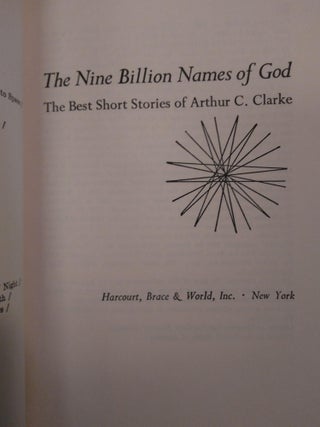 THE NINE BILLION NAMES OF GOD: THE BEST SHORT STORIES OF ARTHUR C. CLARKE