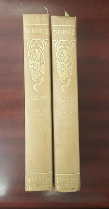 1296804 Florence (2 volumes). Grant Allen