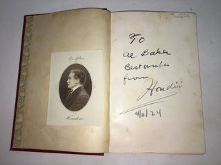 1299473 Elliott's Last Legacy [inscribed]. James William Elliott, Harry Houdini, author