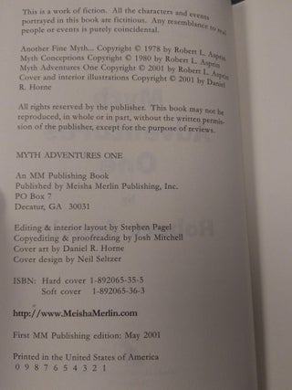 MYTH ADVENTURES ONE [SIGNED by Asprin]