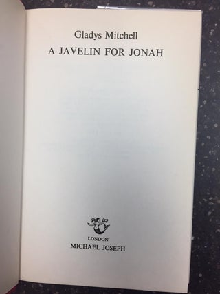 A JAVELIN FOR JONAH