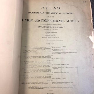 ATLAS TO ACCOMPANY THE OFFICIAL RECORDS OF THE UNION AND CONFEDERATE ARMIES