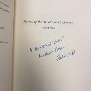 MASTERING THE ART OF FRENCH COOKING [VOLUME TWO ONLY] [SIGNED]