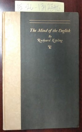 1312346 The Mind of the English [speech delivered at the meeting of The Royal Society of St....