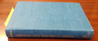 1313923 Critical and Historical Essays. Edward MacDowell, W. J. Baltzell