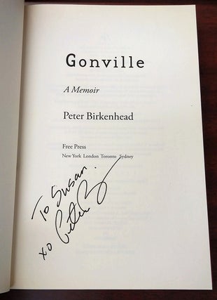 1315057 Gonvile: A Memoir SIGNED]. Peter Birkenhead