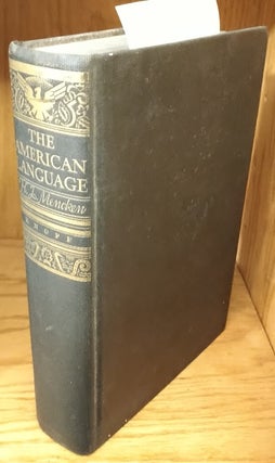 1315971 The American Language [inscribed]. H. L. Mencken