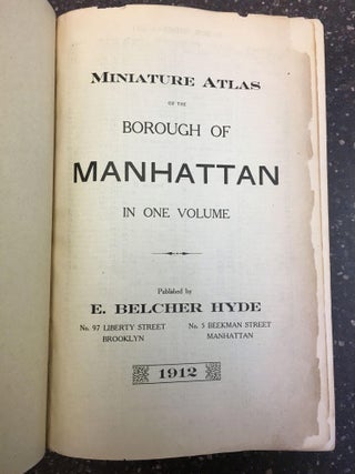 MINIATURE ATLAS OF THE BOROUGH OF MANHATTAN IN ONE VOLUME