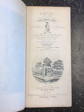MEMOIRS OF THE LIFE OF THE LATE JOHN MYTTON, ESQ.