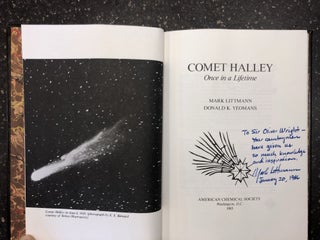COMET HALLEY - ONCE IN A LIFETIME [INSCRIBED TO SIR OLIVER WRIGHT]