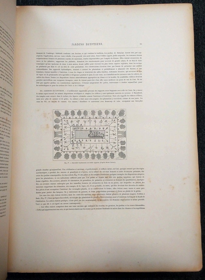 LES PROMENADES DE PARIS: HISTOIRE, DESCRIPTION DES EMBELLISSEMENTS,  DEPENSES DE CREATION ET D'ENTRETIEN TEXT VOLUME ONLY by Adolphe Alphand