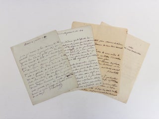 1322202 FOUR AUTOGRAPH LETTERS SIGNED. Madame Berthollet, Countess