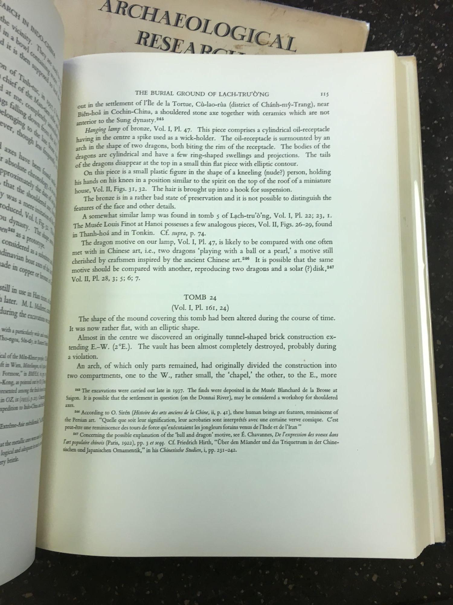 ARCHAEOLOGICAL RESEARCH IN INDO-CHINA THREE VOLUMES by Olov Robert T. Janse