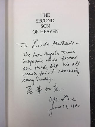 1324543 THE SECOND SON OF HEAVEN [SIGNED]. C. Y. Lee