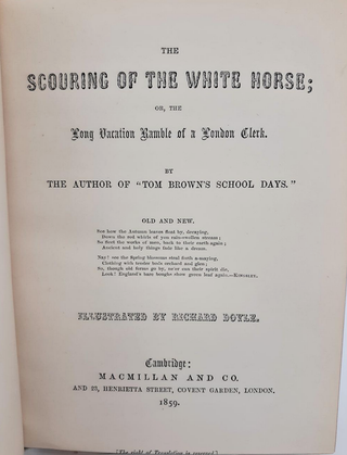 The Scouring of the White Horse: Or, the Long Vacation Ramble of a London Clerk.