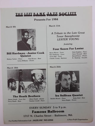 1328999 Bill Hardman, Four Saxes for Lester, Heath Brothers and Ira Sullivan