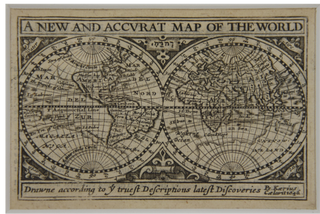 1329293 Map of the World, 1646. Pieter van den Keere