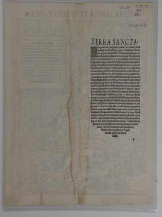 TERRA SANCTA XXIII NOVA TABULA