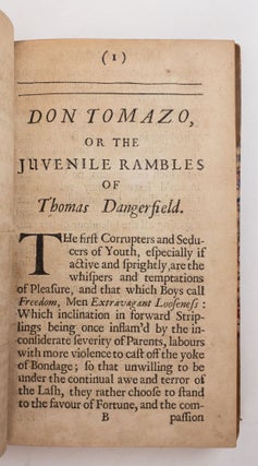 DON TOMAZO, OR THE JUVENILE RAMBLES OF THOMAS DANGERFIELD