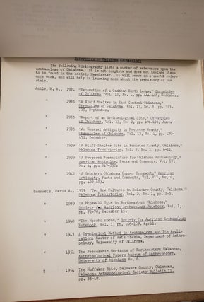 Oklahoma Anthropological Society Newsletter [Vol. 4, Nos. 5,3,1 (1955); Vol. 3, Nos. 9,8,7 (1955); Vol. 6, Nos. 5,4,3 (1954); Vol. 2, No. 1 (1954)]