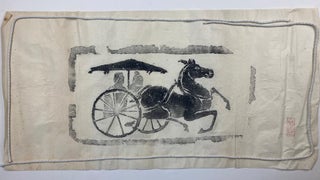 Rubbing of a horse-drawn carriage