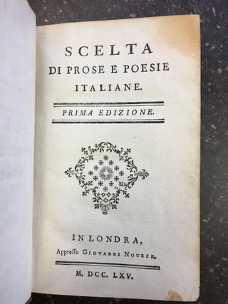 SCELTA DI PROSE E POESIE ITALIANE