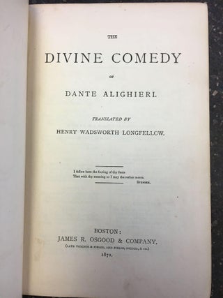 THE DIVINE COMEDY OF DANTE ALIGHIERI