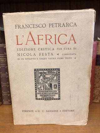 1331617 L'AFRICA. Francesco Petrarca, G. C. Sansoni