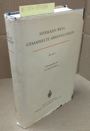 1333151 Gesammelte Abhandlungen Volume 1. Hermann Weyl